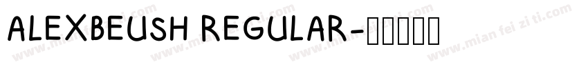 ALEXBEUSH REGULAR字体转换